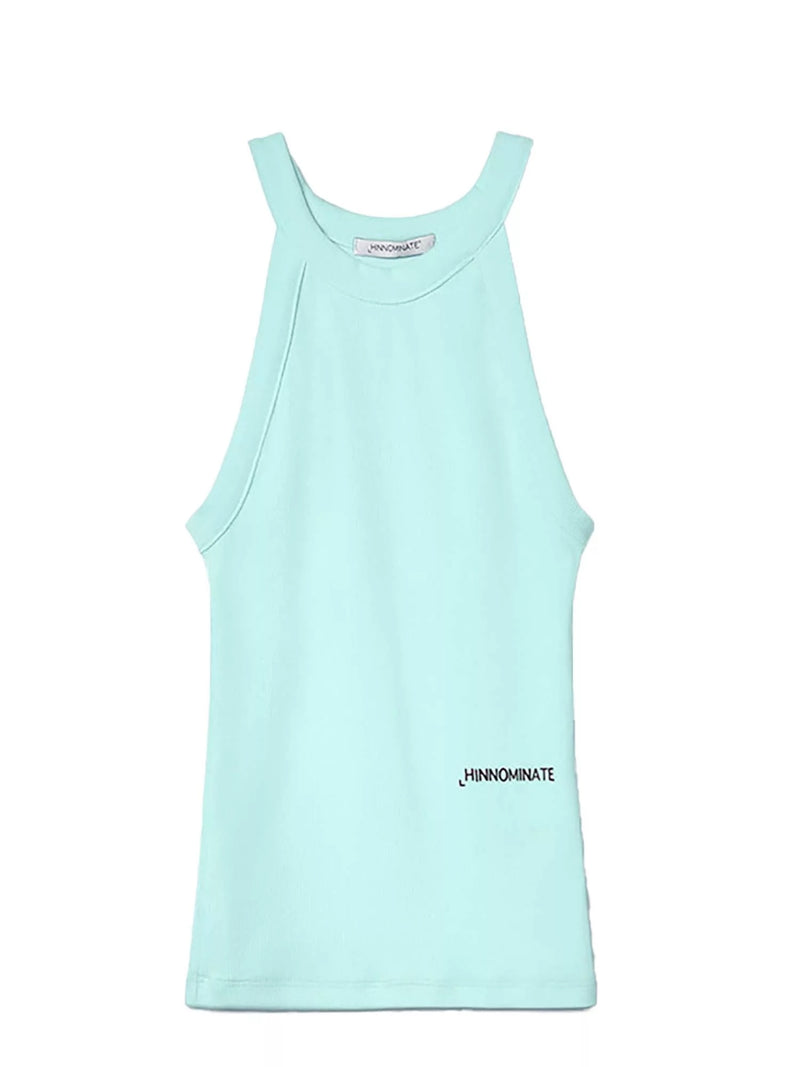 Hinnominate Top In Costina Scollo All'Americana Verde Maldive