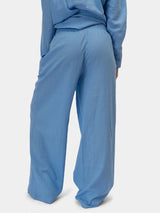 Hinnominate Pantalone Largo Dritto Azzurro