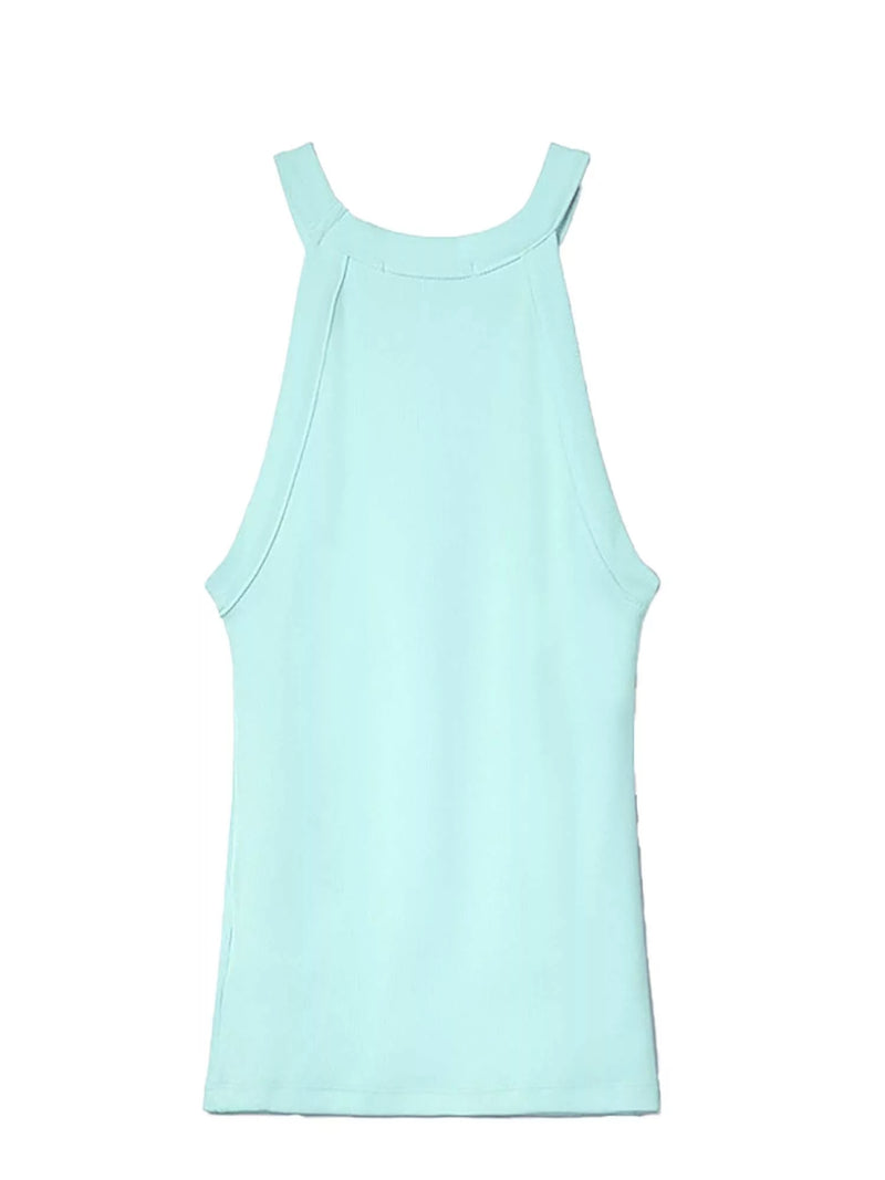 Hinnominate Top In Costina Scollo All'Americana Verde Maldive