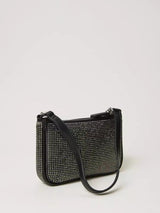 Borsa a tracolla Petite party con Oval T Nero