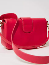 Borsa a tracolla Amie in pelle Rosa "Bright Rose"