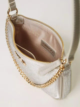 Borsa a tracolla Petite party con Oval T Silver