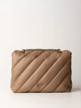Pinko Big Love Bag Puff Maxi Quilt Biscotto Zenzero