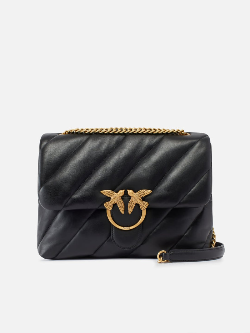 Pinko Big Love Bag Puff Maxi Quilt Nero