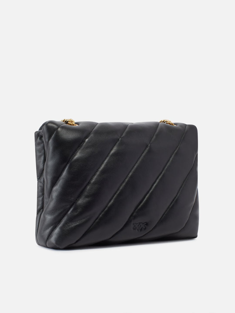 Pinko Big Love Bag Puff Maxi Quilt Nero