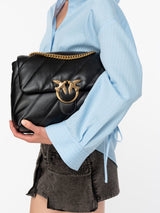 Pinko Big Love Bag Puff Maxi Quilt Nero