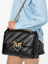 Pinko Big Love Bag Puff Maxi Quilt Nero