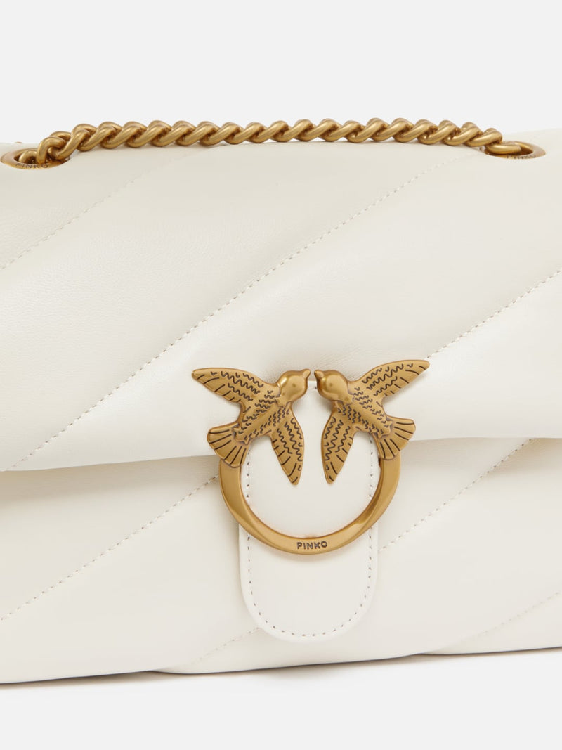 Pinko Classic Love Bag Puff Maxi Quilt Bianco