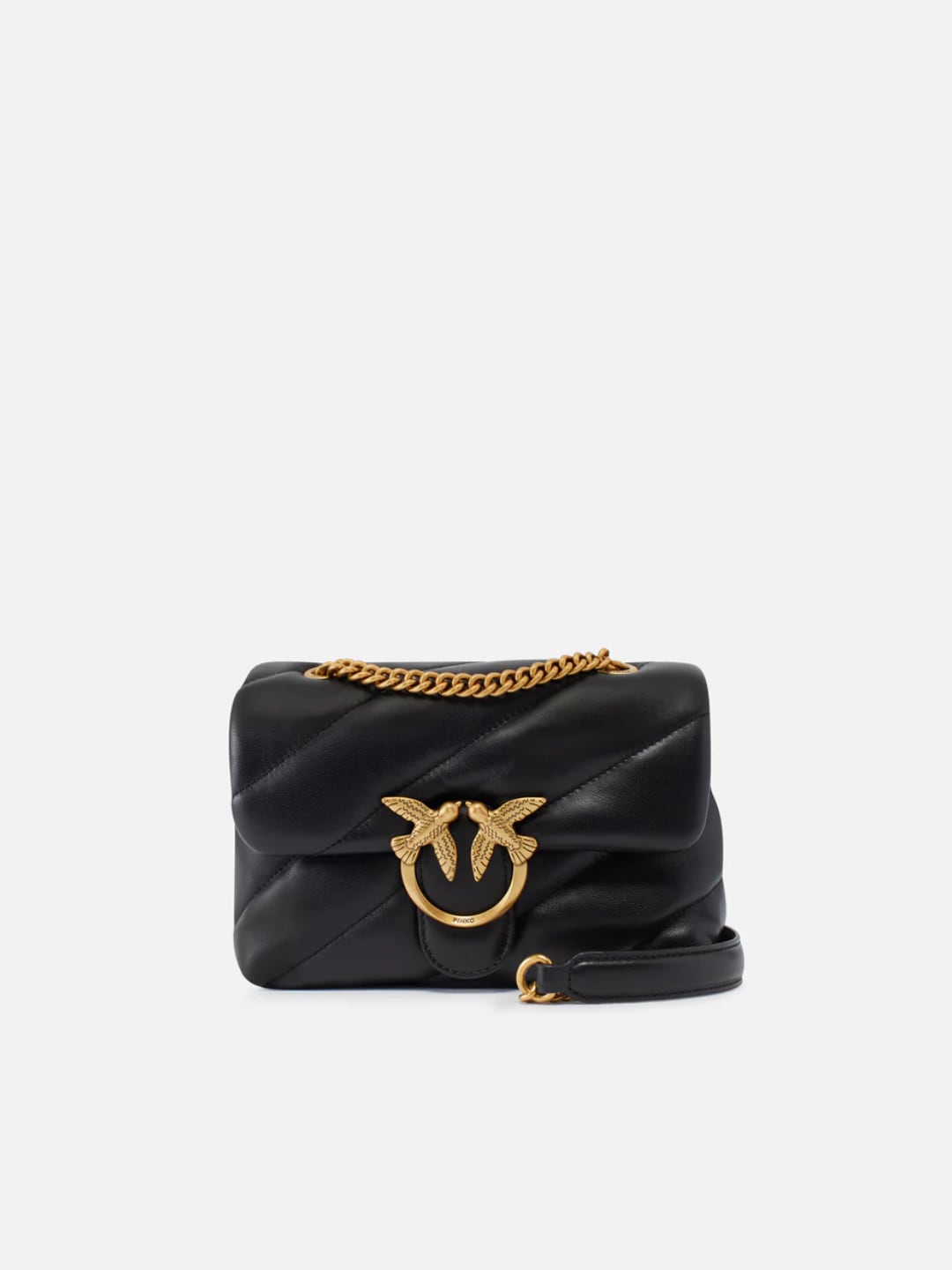 Pinko Mini Borsa piccola a tracolla Love Bag Puff Maxi Quilt Nero