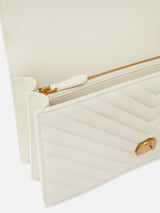 Pinko Classic Love Bag One Chevron Bianco