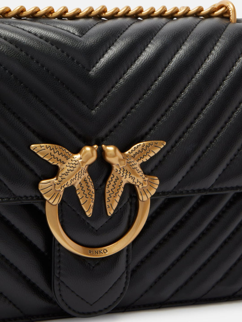 Pinko Classic Love Bag One Chevron Nero