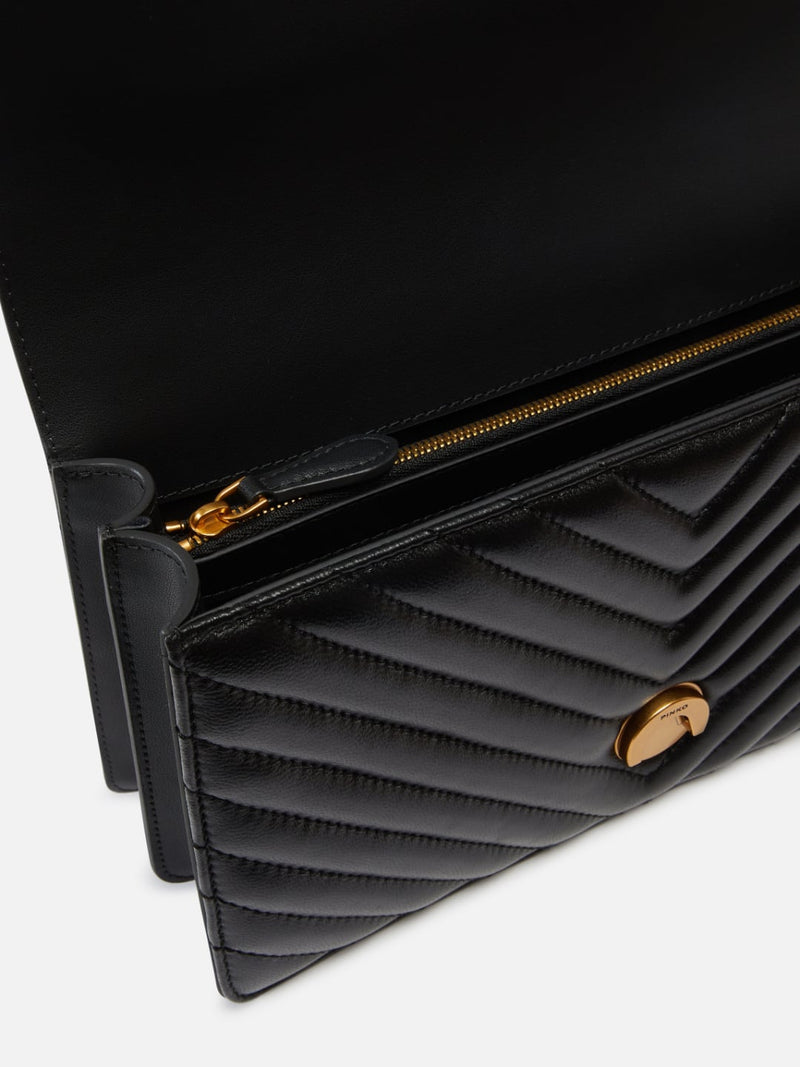 Pinko Classic Love Bag One Chevron Nero