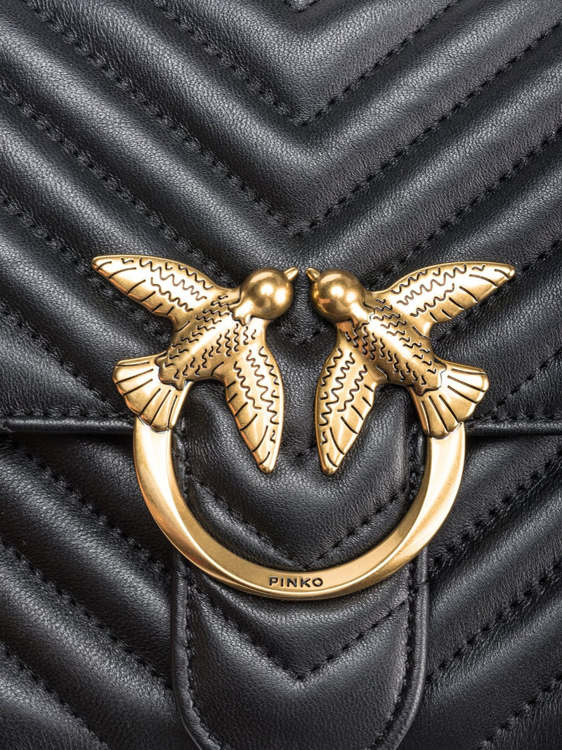 Pinko Classic Love Bag One Chevron Nero