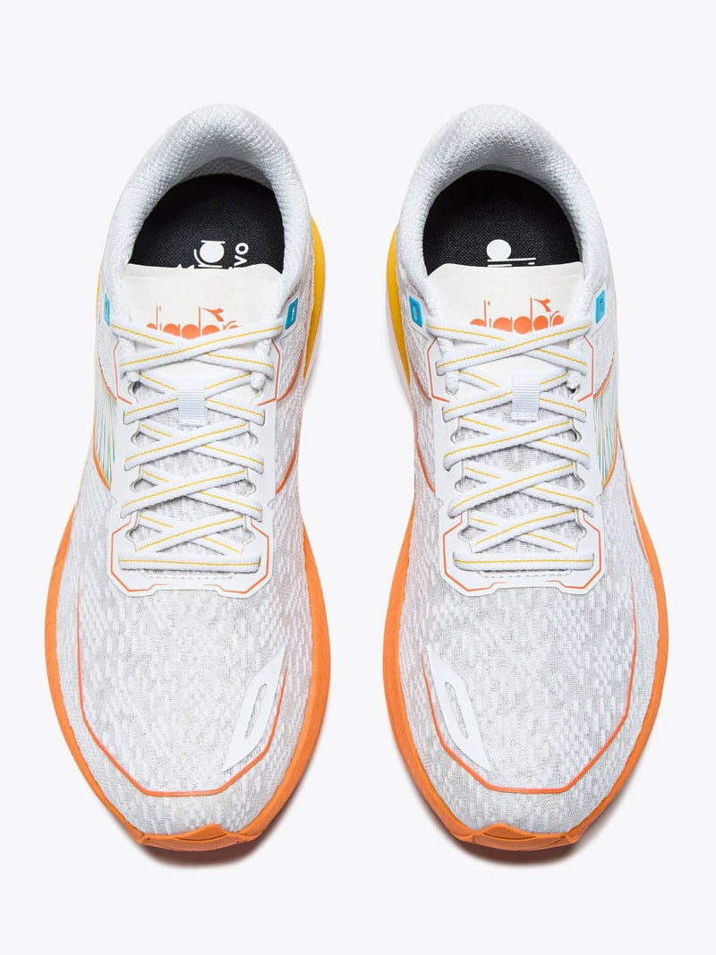 Diadora Scarpe da Running Mythos Blushield Volo 5 White Nectarine Lemon Chrome