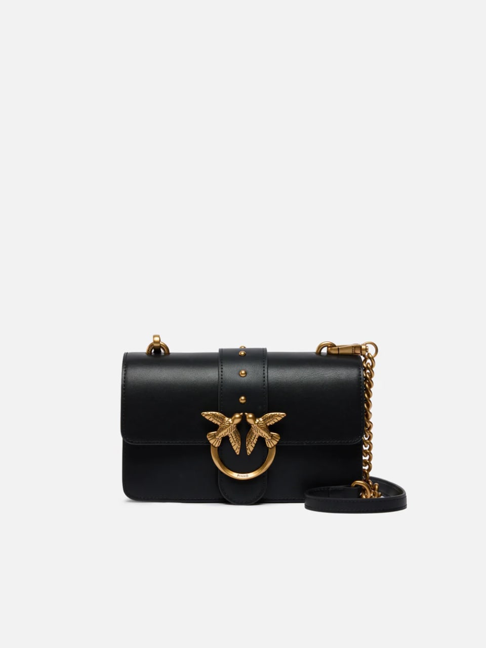Pinko Mini Love Bag One Simply Nero Antique Gold
