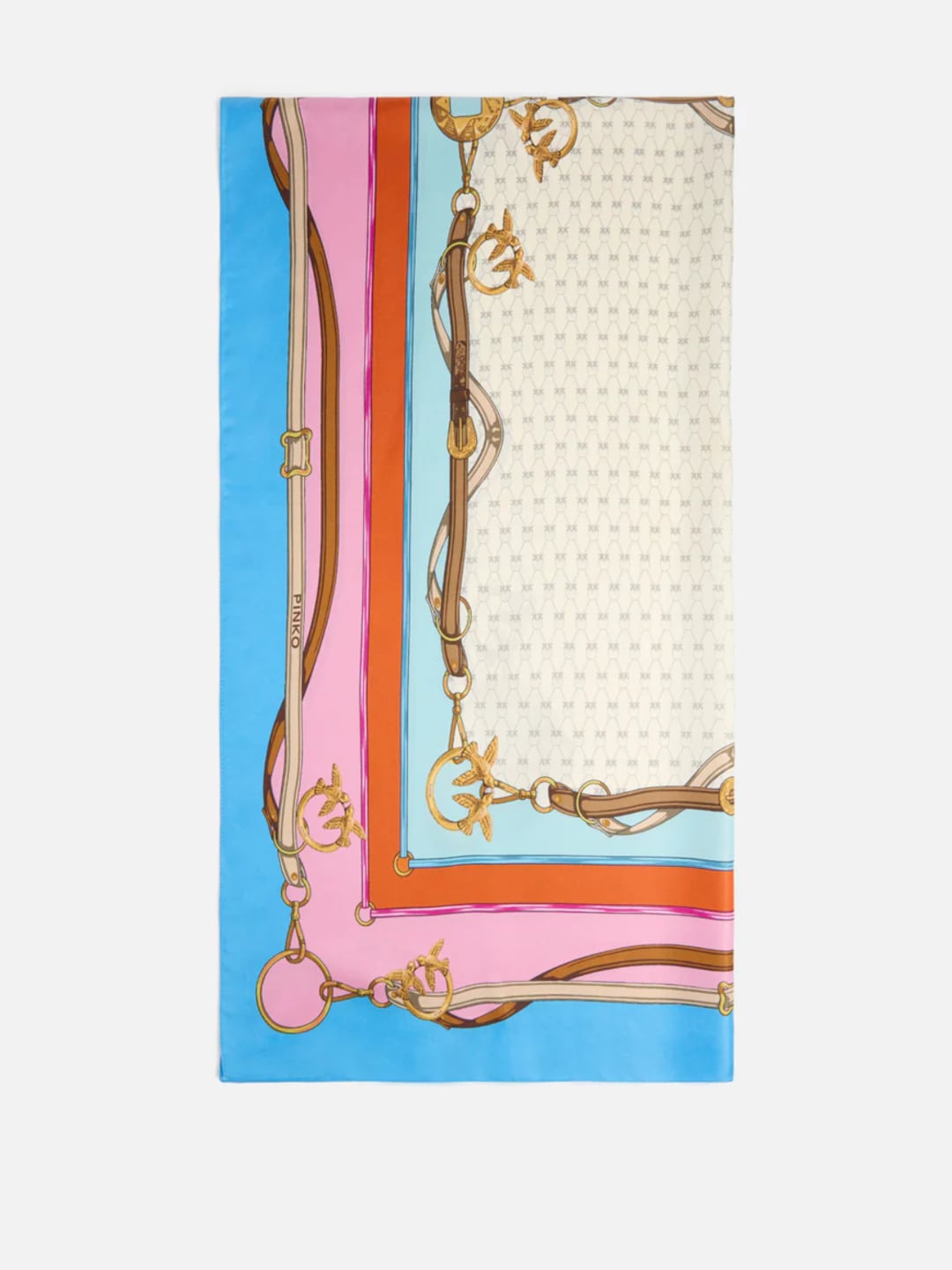 Pinko Foulard con stampa multicolor Azzurro/Rosa
