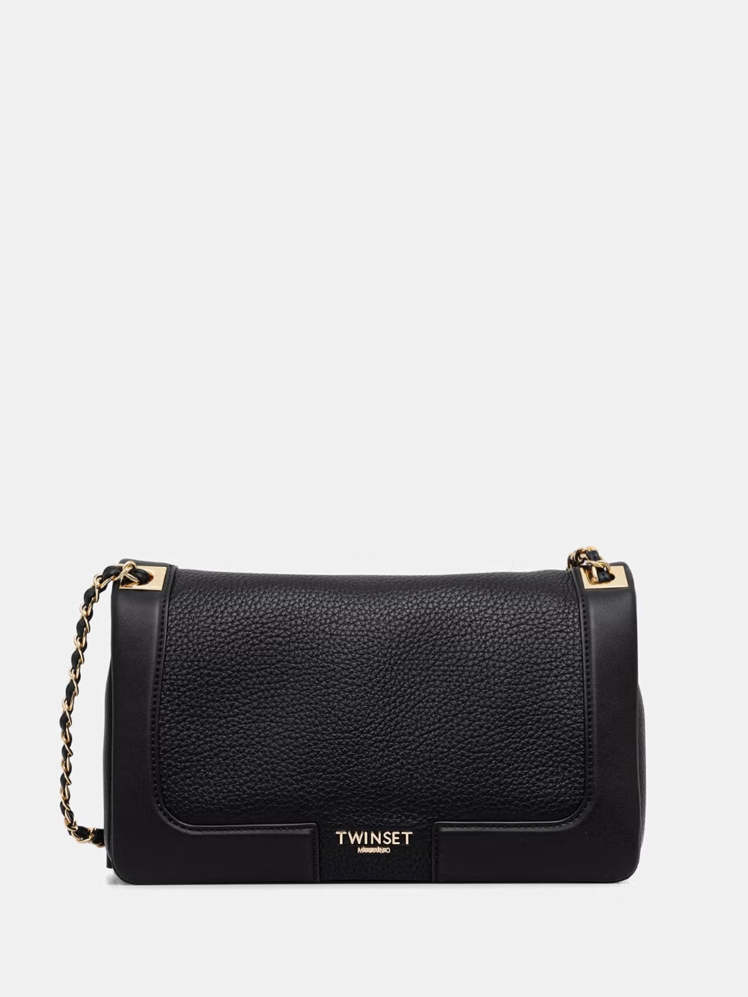Twinset Borsa a tracollo da donna in similpelle Nero