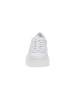 Sneakers platform in pelle con logo Col Bianco Ottico