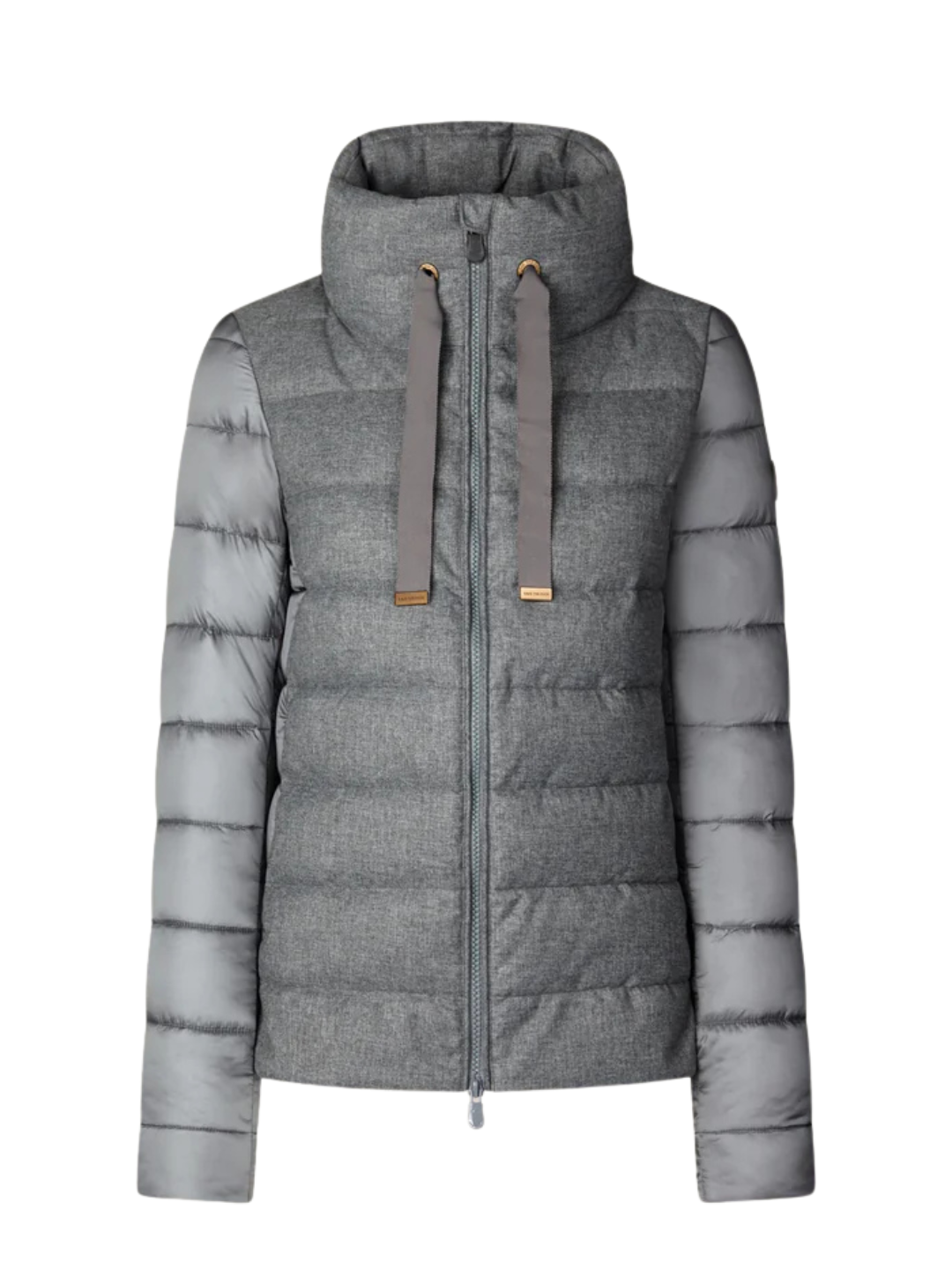Giubbotto con Collo Alto Selin Mid Grey Melange