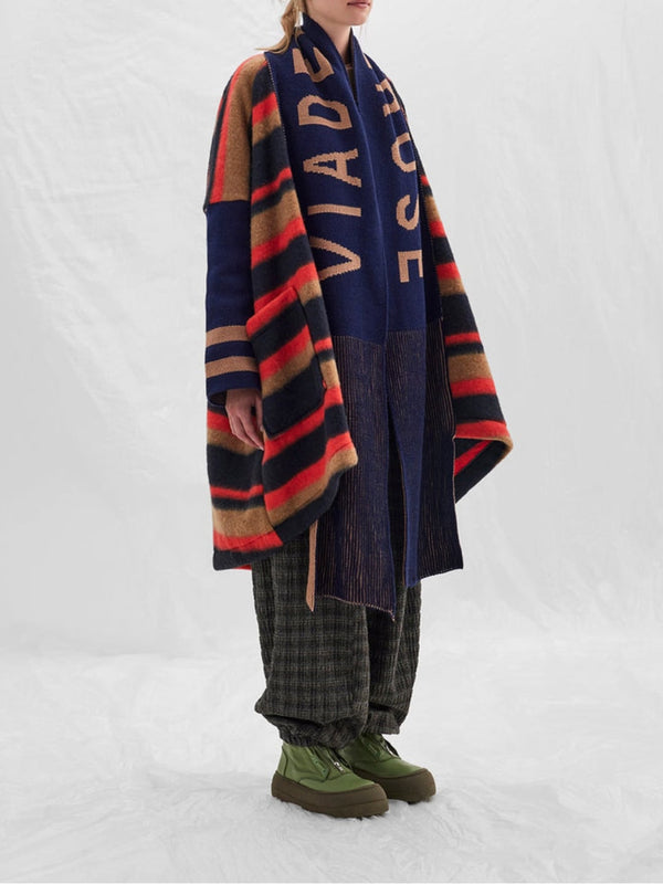 VDR Via Delle Rose Cardigan Cappotto Multicolor 14498