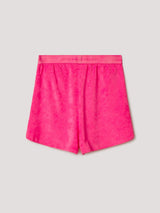 Hinnominate Shorts In Spugna Con Elastico Loggato Col Geranio