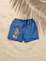 Costume Mare Boxer Uomo in Nylon con Stampa Filou LXXVIII Blue Lagoon
