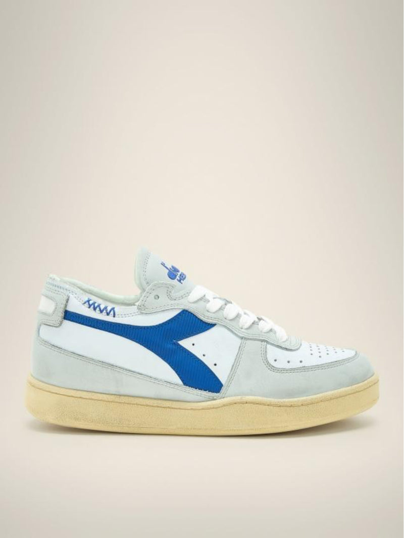 Sneaker Basse Mi Basket Row Cut White Nautical Blue Unisex