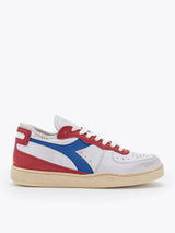 Sneaker Bassa MI Basket Row Cut White Pompeian Red Unisex