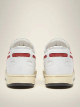 Sneaker Basse Mi Basket Row Cut White-Red Unisex