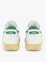 Sneaker Basse Mi Basket Low Used White Green