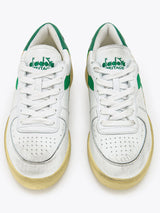 Sneaker Basse Mi Basket Low Used White Green