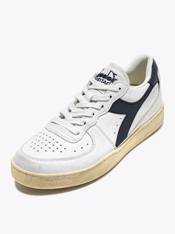 Sneaker in pelle Heritage Low Used Bianco Blu