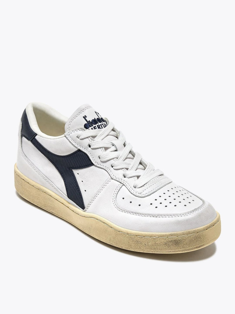 Sneaker in pelle Heritage Low Used Bianco Blu