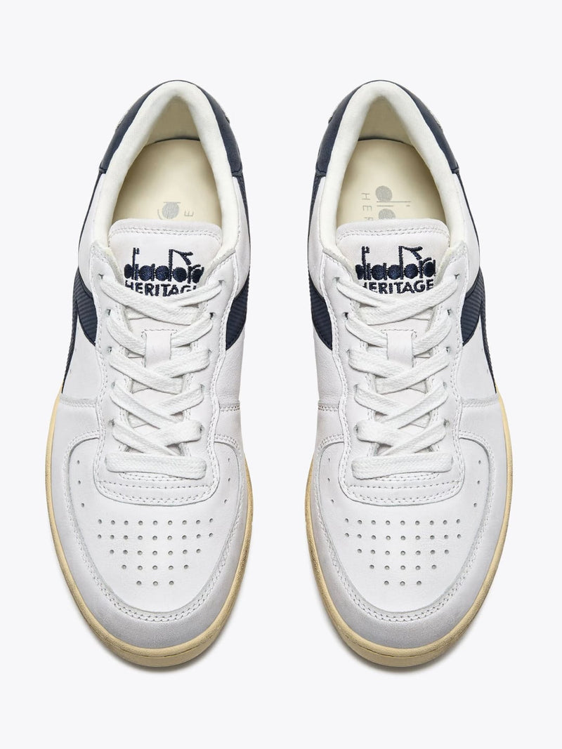 Sneaker in pelle Heritage Low Used Bianco Blu