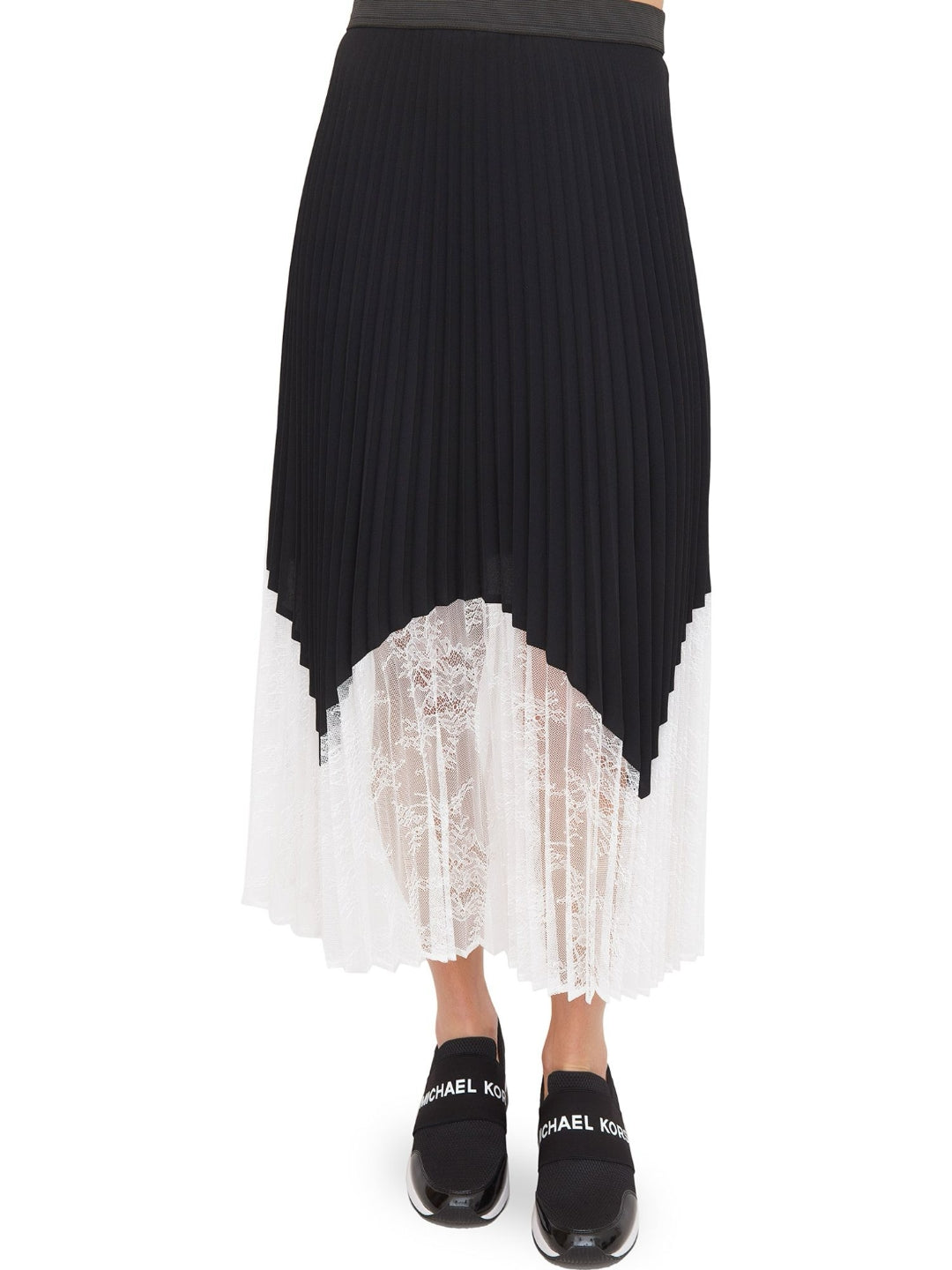 Twinset Gonna lunga Bicolor Nero e Bianco