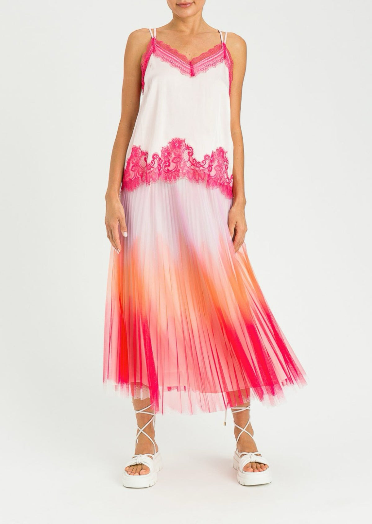 Twinset Gonna lunga MYFO con stampa sfumata Rosa