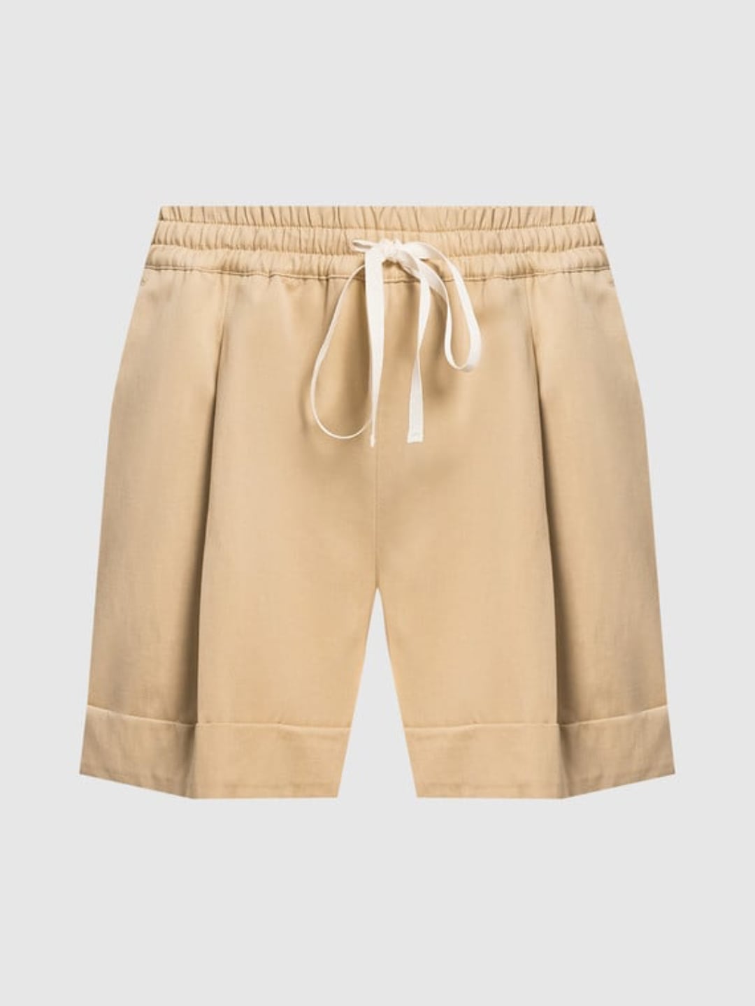 Twinset Shorts in misto lino Beige