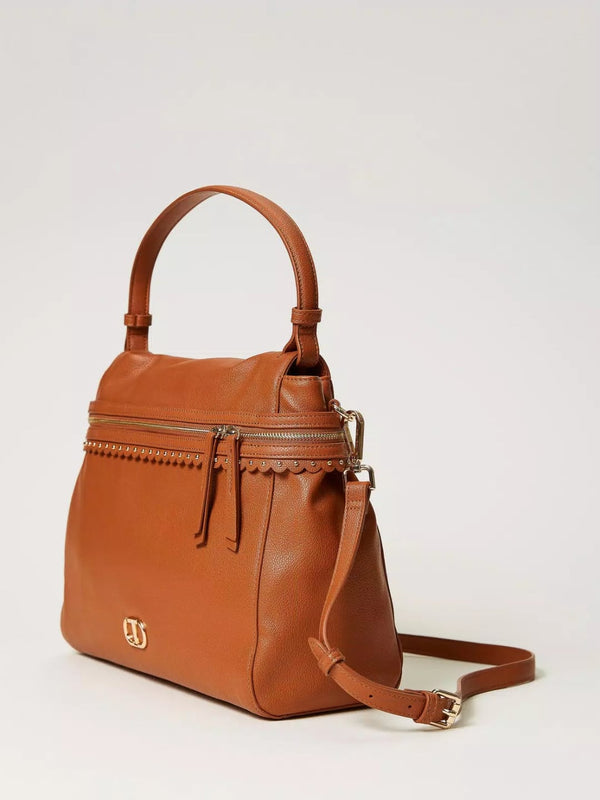 Borsa top handle Cécile grande Brown Leather