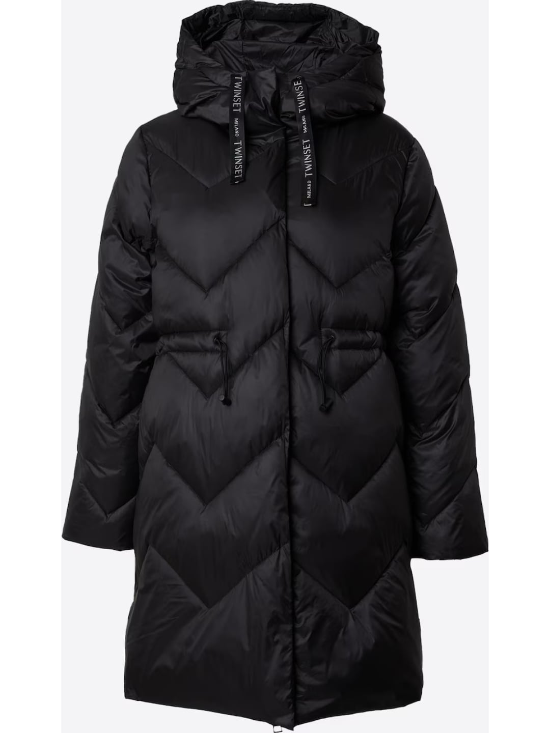 Twinset Piumino Trapuntato con Cappuccio Nero