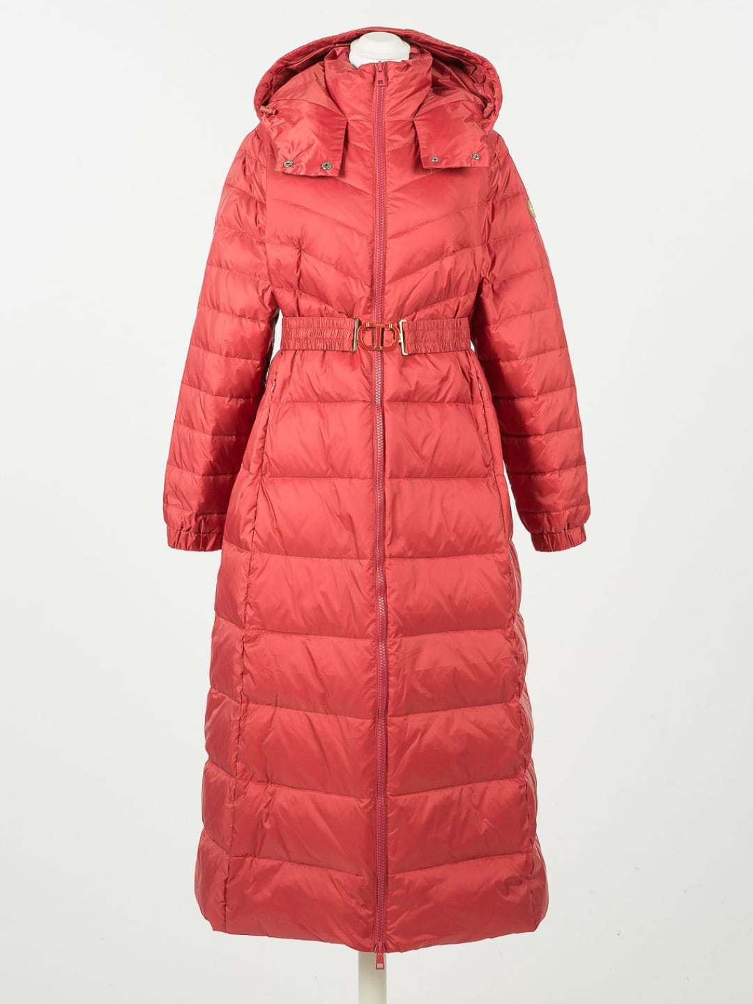 Twinset Cappotto Piumino Lungo Lampone