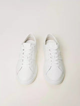 Sneakers in pelle con borchie Col. Bianco Ottico