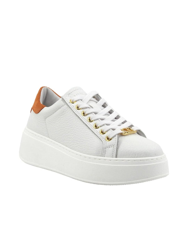 Twinset Sneakers in pelle con dettaglio a contrasto Bicolor Ottico Canion Sunset