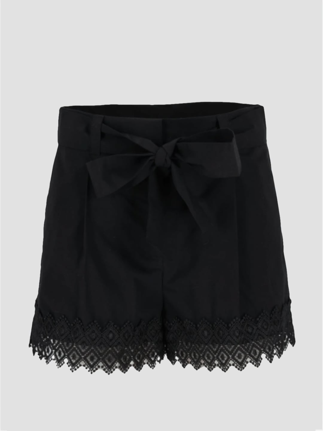 Twinset Shorts in cotone Nero