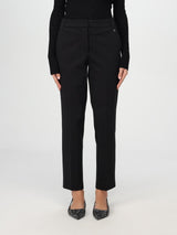 Twinset Pantalone Actitude in misto viscosa Nero