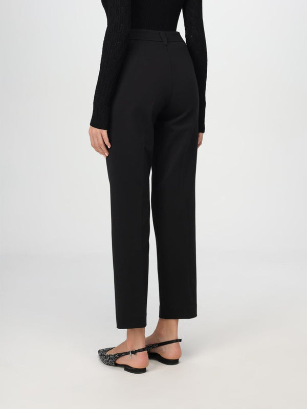 Twinset Pantalone Actitude in misto viscosa Nero