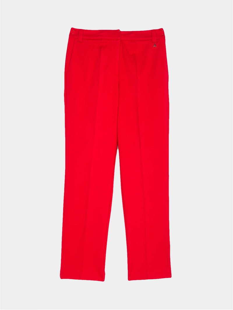 Twinset Pantaloni Actitude In viscosa Rosso