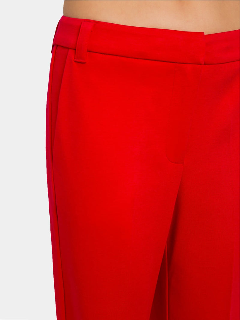 Twinset Pantaloni Actitude In viscosa Rosso