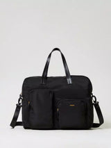 Twinset Borsa shopper in tessuto tecnico Nero