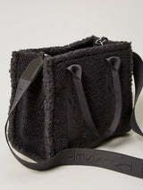 Twinset Borsa shopper in faux fur effetto furry Grigio