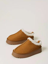 Twinset Scarpe sabot con faux fur Cammello